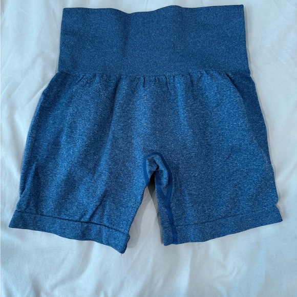 Blue Women's High-Waisted Shorts - Picture 1 of 2